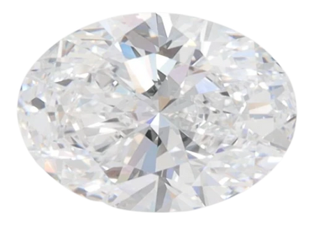 1.58 Carat D VVS2 Oval Lab Diamond