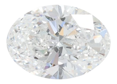 1.59 Carat D VVS2 Oval Lab Diamond