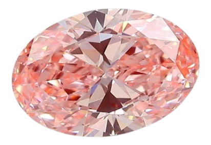 1.8 Carat Pink VVS2 Oval Lab Diamond