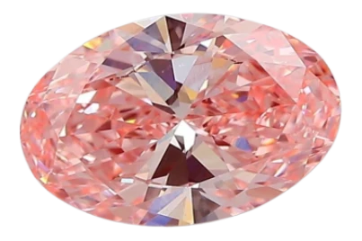 1.85 Carat Pink VVS2 Oval Lab Diamond