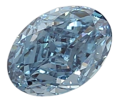 2.12 Carat Blue VVS2 Oval Lab Diamond