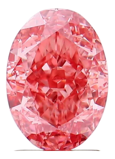 2.2 Carat Pink VVS2 Oval Lab Diamond
