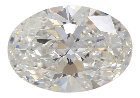 2.55 Carat E VVS2 Oval Lab Diamond