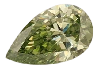 0.25 Carat Green VS1 Pear Lab Diamond