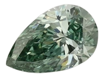 0.3 Carat Green VS1 Pear Lab Diamond