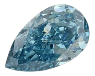0.32 Carat Blue VS2 Pear Lab Diamond