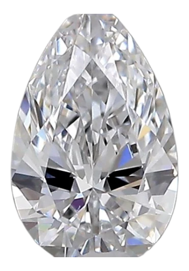 0.33 Carat D VVS1 Pear Lab Diamond