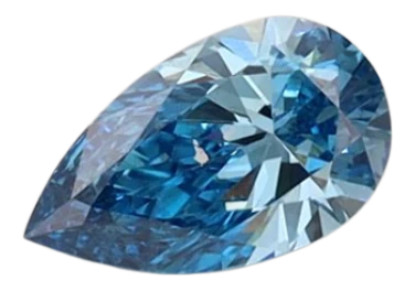 0.34 Carat Blue VS1 Pear Lab Diamond