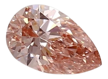 0.35 Carat Pink VS1 Pear Lab Diamond