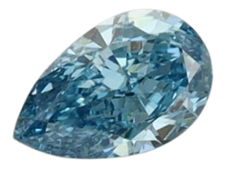 0.35 Carat Blue VS2 Pear Lab Diamond