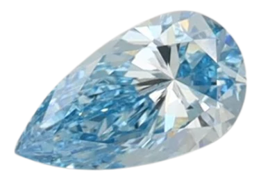0.36 Carat Blue VS1 Pear Lab Diamond