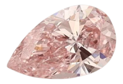 0.42 Carat Pink SI1 Pear Lab Diamond