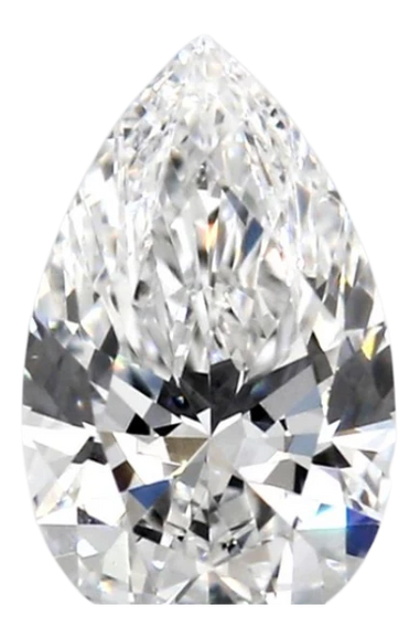 0.42 Carat D VS1 Pear Lab Diamond