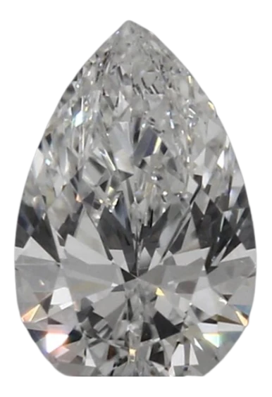 0.42 Carat F VVS1 Pear Lab Diamond