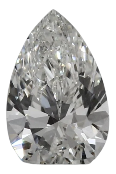 0.42 Carat H VVS1 Pear Lab Diamond