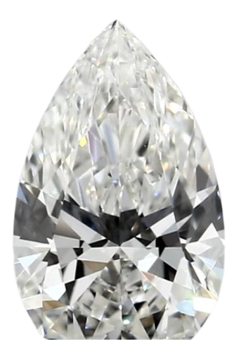 0.42 Carat H VVS1 Pear Lab Diamond