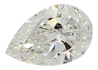 0.42 Carat E VVS2 Pear Lab Diamond