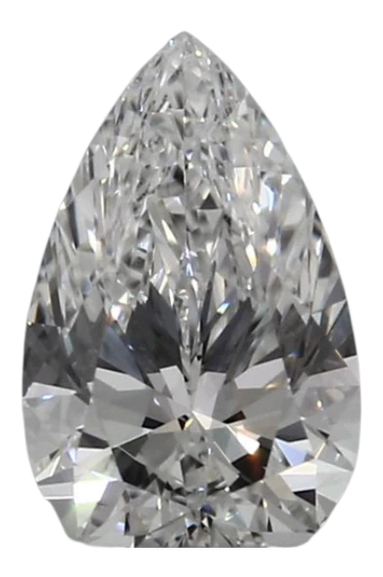 0.43 Carat E VVS1 Pear Lab Diamond