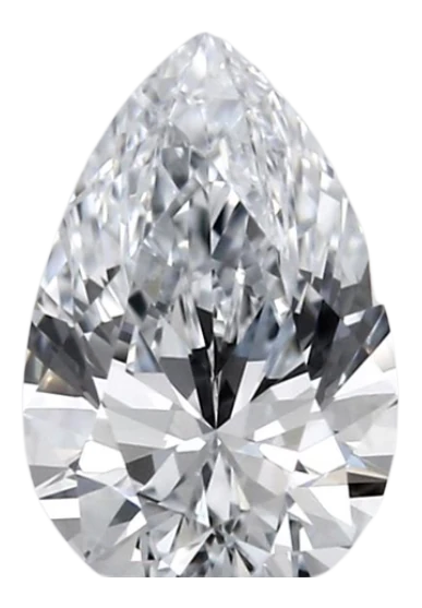 0.43 Carat F VVS1 Pear Lab Diamond