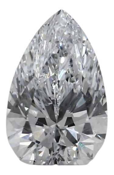 0.43 Carat F VVS1 Pear Lab Diamond