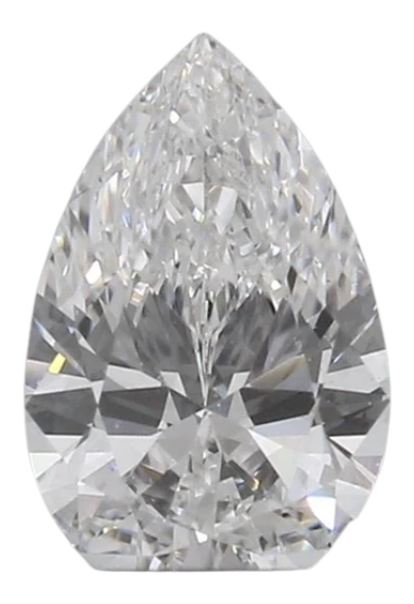 0.43 Carat D VVS2 Pear Lab Diamond