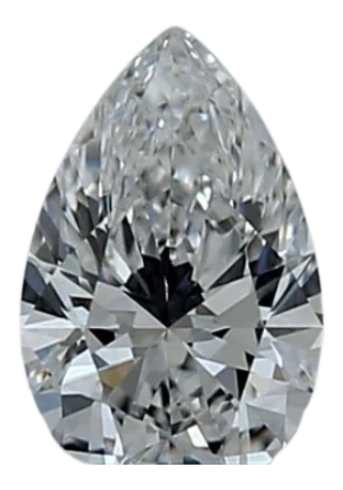 0.44 Carat E VVS1 Pear Lab Diamond