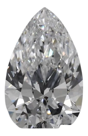 0.45 Carat D VVS1 Pear Lab Diamond