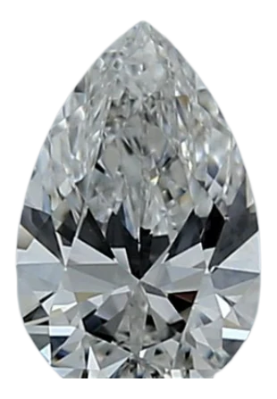 0.45 Carat F VVS1 Pear Lab Diamond
