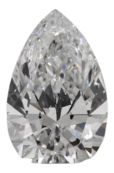 0.45 Carat E VVS2 Pear Lab Diamond