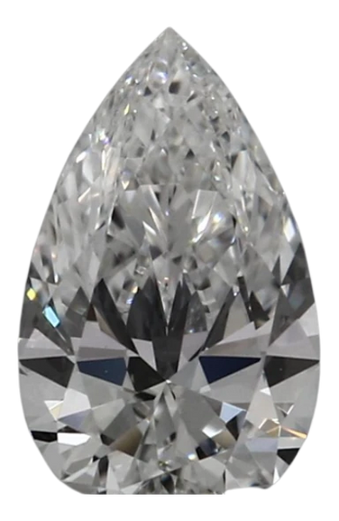 0.46 Carat E VVS1 Pear Lab Diamond
