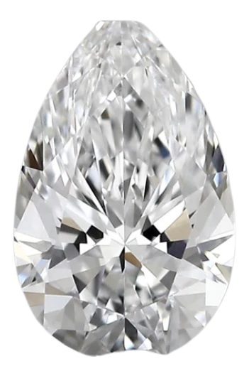 0.46 Carat D VVS2 Pear Lab Diamond