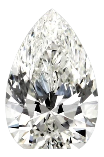 0.46 Carat H VVS2 Pear Lab Diamond