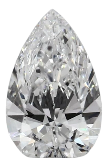 0.47 Carat D VVS2 Pear Lab Diamond