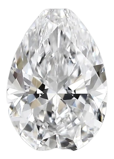 0.48 Carat D VS2 Pear Lab Diamond