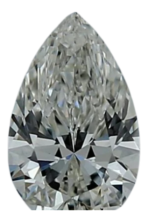 0.48 Carat H VVS2 Pear Lab Diamond