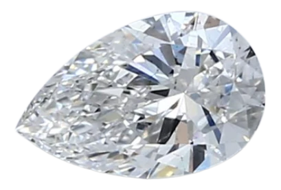 0.53 Carat F SI1 Pear Lab Diamond