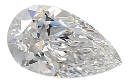 0.55 Carat E VVS2 Pear Lab Diamond