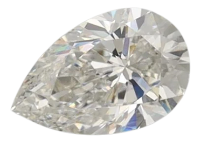 0.57 Carat F VVS2 Pear Lab Diamond