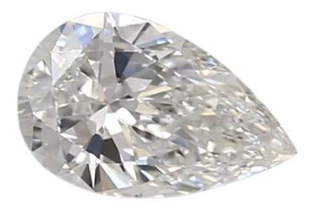 0.58 Carat D VVS2 Pear Lab Diamond