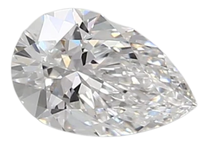 0.59 Carat D VVS2 Pear Lab Diamond