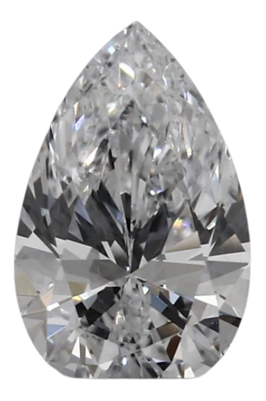 0.59 Carat D VVS2 Pear Lab Diamond