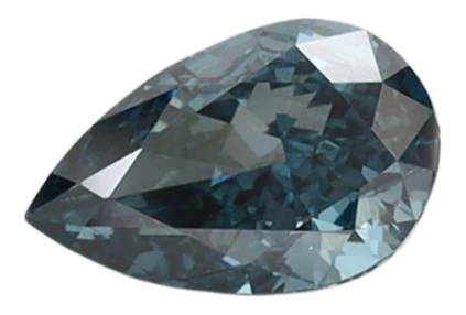 0.66 Carat Blue VS1 Pear Lab Diamond