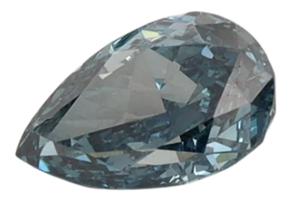 0.72 Carat Blue VS1 Pear Lab Diamond
