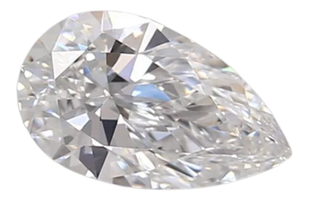 0.72 Carat D VVS2 Pear Lab Diamond