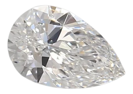 0.73 Carat D VS2 Pear Lab Diamond