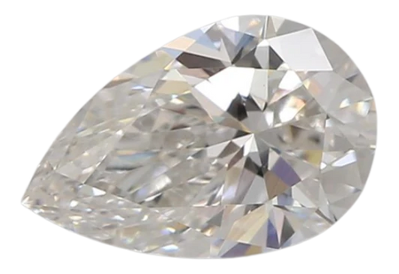 0.74 Carat F VVS2 Pear Lab Diamond