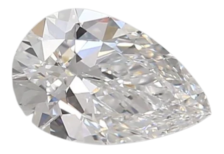 0.76 Carat D VVS2 Pear Lab Diamond