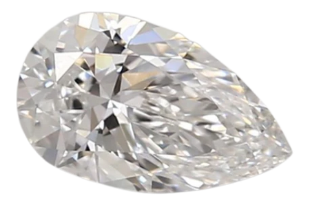 0.77 Carat D VVS2 Pear Lab Diamond