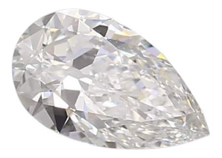 0.77 Carat D VVS2 Pear Lab Diamond