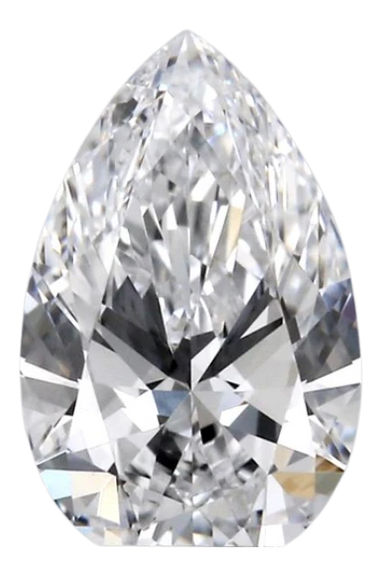 0.78 Carat D VVS2 Pear Lab Diamond